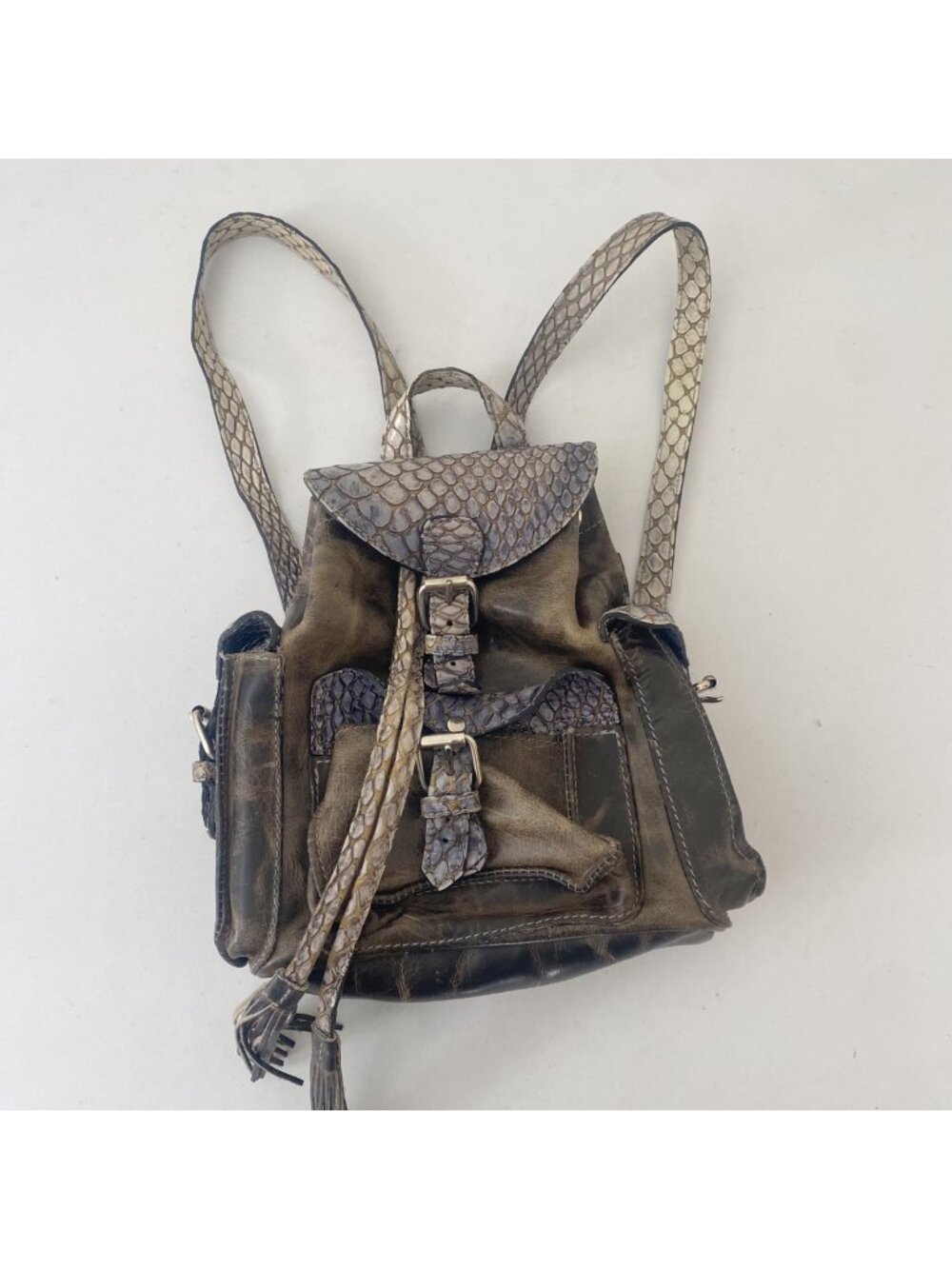 Freebird Brett Backpack Leather Purple
